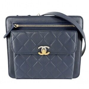 Chanel women's shoulder bag, Matelassé style, Coco Mark, crossbody lambskin, ...